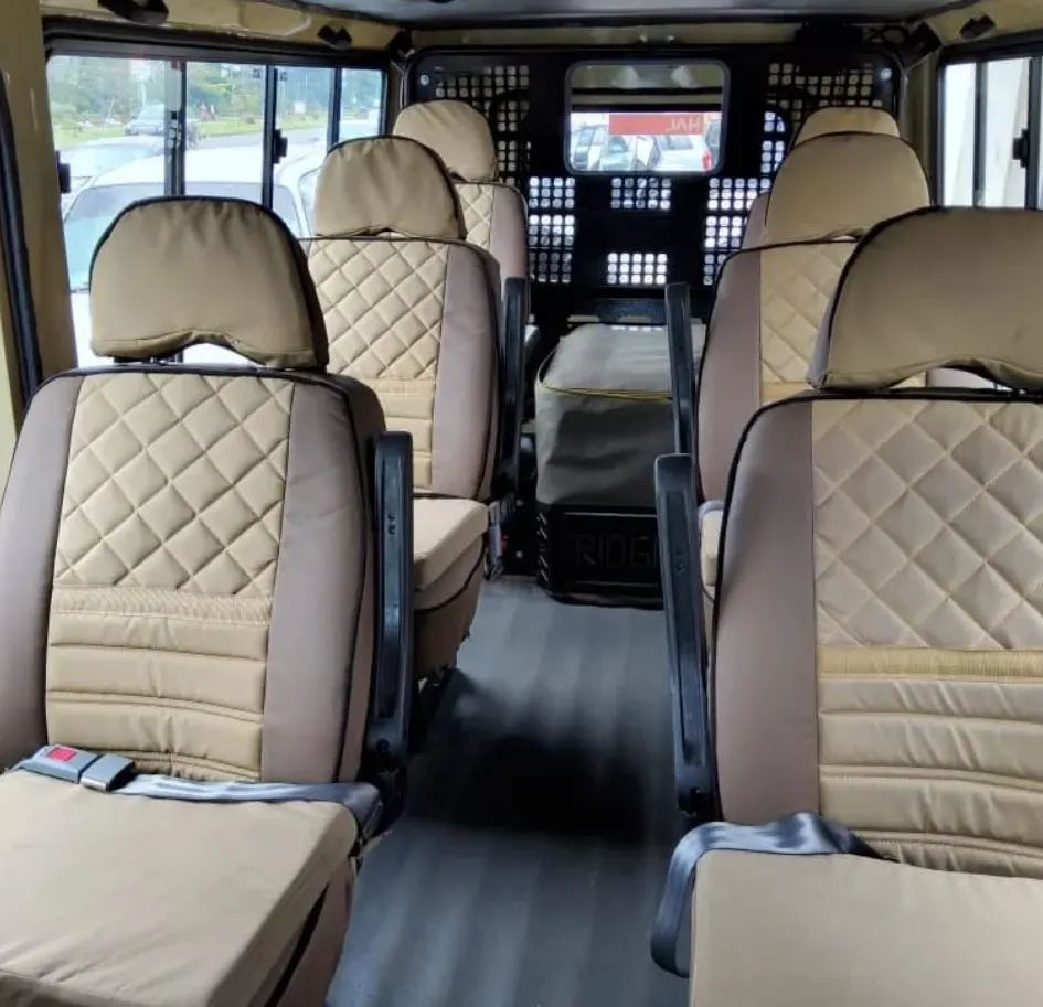 inside our safari 4 by 4 vehicle