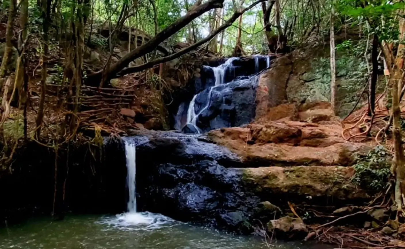 Karura Waterfalls at Karura Forest in Nairobi Kenya