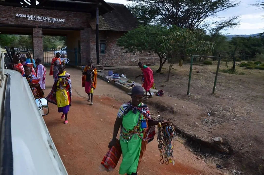 Oloolaimutia gate at Masai Mara National Reserve