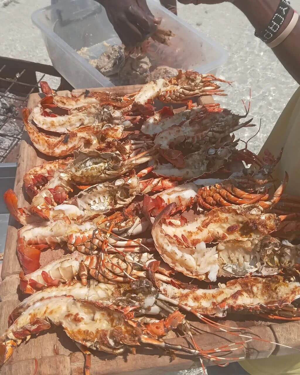 Sea food served during watamu marine park full day excursion