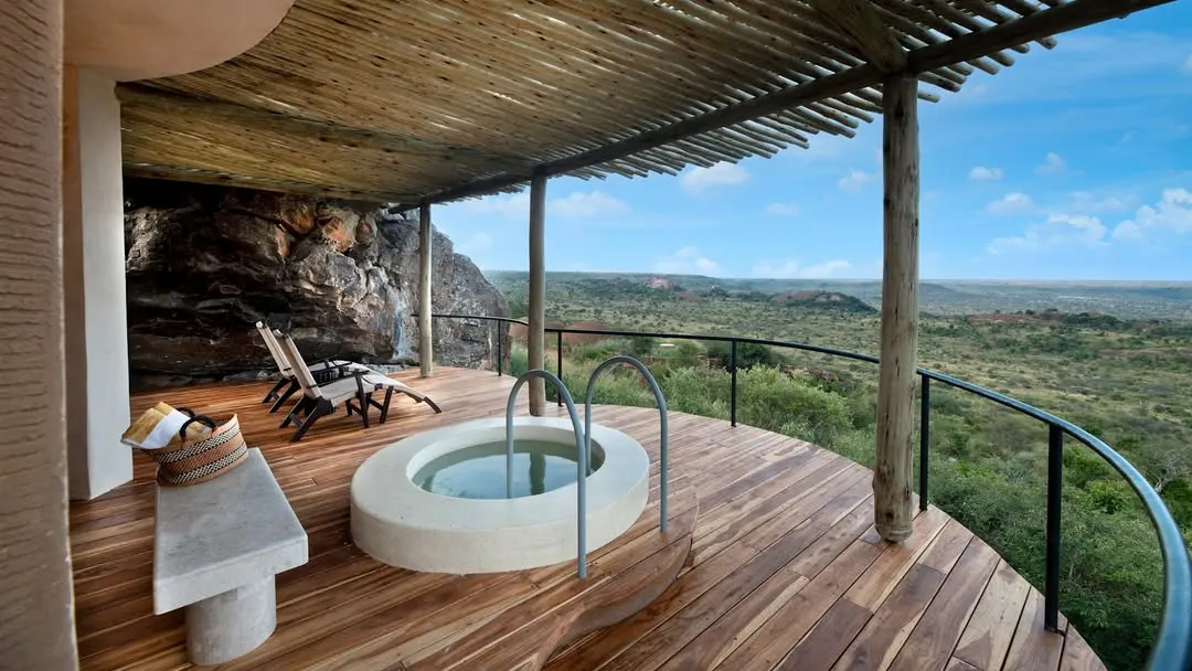 pool at suyian lodge in laikipia