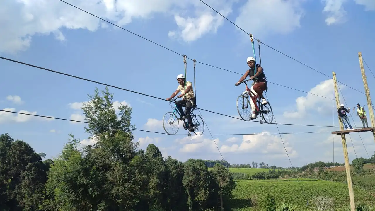 Burudani Park Full Day Package (High Rope Course, Zip lining, Sky Cycling)