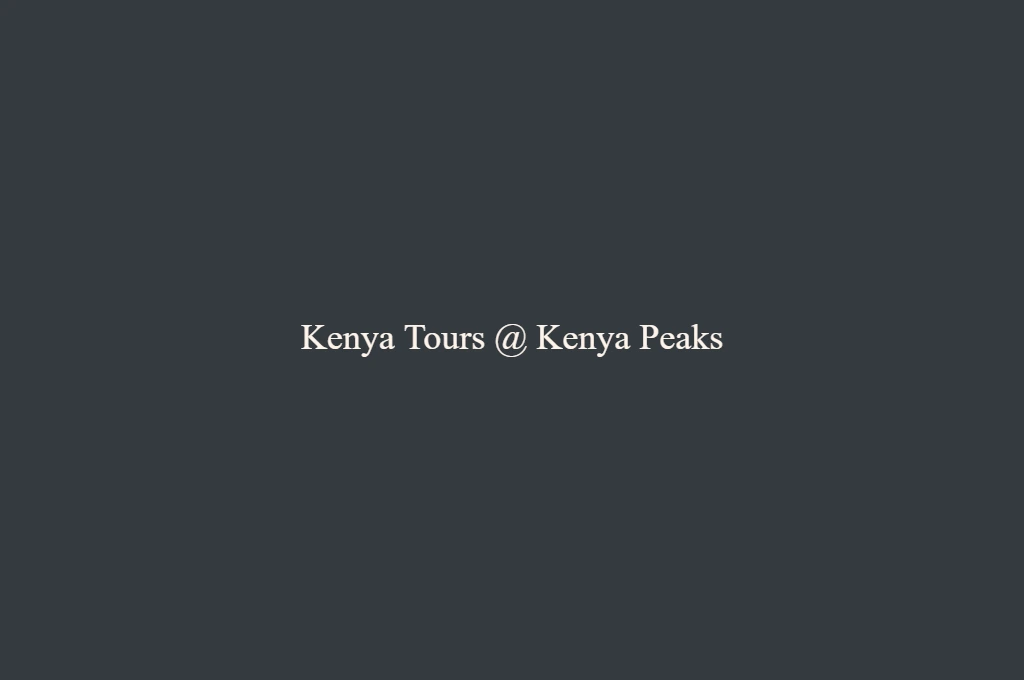 8 Days Luxury Safari with Mt Kenya and Mara Experience main image